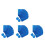 400Pcs Blue Foil Chocolate Wrappers Candy Packaging Paper 7