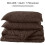 Chocolate Twin Quilt Set Geometric Diamond Stitched 6