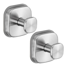 Heavy-Duty Reusable Suction Cup Hooks for Towels, Robes, Loofahs & Wreaths - No Drill Mounting Glass, Tile, 2Pack