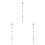 3Pièces Flûte Bois Blanche Bambou Performance Stable Pour Débutants 6