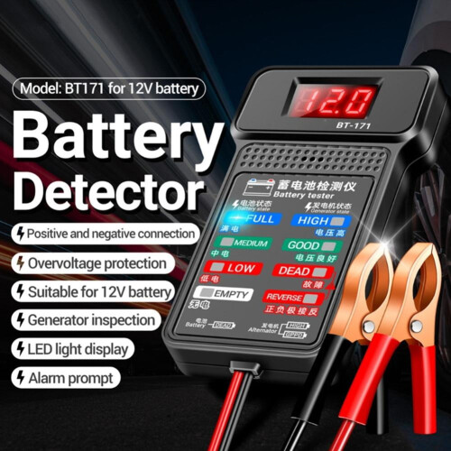 Clerance! Battery tester Car battery tester Battery tester Multi-function tester 12V battery start test 2