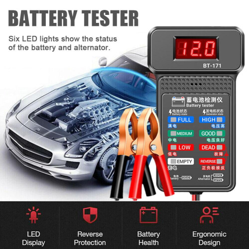 Clerance! Battery tester Car battery tester Battery tester Multi-function tester 12V battery start test 1