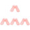 4St Plastic Display Modellen in Roze Voor En Sieraden 4