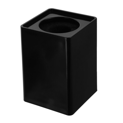2Pièces Cache Microphone Cube Noir Plastique Robuste Support 2