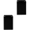 2Pièces Cache Microphone Cube Noir Plastique Robuste Support 5
