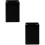 2Pièces Cache Microphone Cube Noir Plastique Robuste Support 8