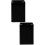 2Pièces Cache Microphone Cube Noir Plastique Robuste Support 9