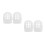 4Pcs Balcony Gutter Mesh White PVC Downspout Screen Filter Protector 5