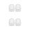 4Pcs Balcony Gutter Mesh White PVC Downspout Screen Filter Protector 7