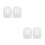 4Pcs Balcony Gutter Mesh White PVC Downspout Screen Filter Protector 10
