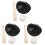 3Ensembles Mini Baseball ABS Noir Jouets Décoration Maison Poupées 4