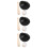 3Ensembles Mini Baseball ABS Noir Jouets Décoration Maison Poupées 10