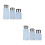 6Pièces Flacons Compact Blancs Durable Pour Produits Ongles 4