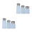 6Pièces Flacons Compact Blancs Durable Pour Produits Ongles 5