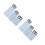 6Pièces Flacons Compact Blancs Durable Pour Produits Ongles 6