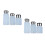 6Pièces Flacons Compact Blancs Durable Pour Produits Ongles 7