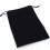 Pochette à cordon en flanelle noire (2 pièces) 3
