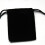 Pochette à cordon en flanelle noire (2 pièces) 8