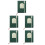 5St Donkergroen Multifunctioneel Planner Notepad PU Voor Thuis 4
