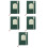 5St Donkergroen Multifunctioneel Planner Notepad PU Voor Thuis 6