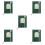 5St Donkergroen Multifunctioneel Planner Notepad PU Voor Thuis 9