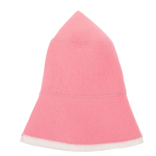 4Pièces Bonnets De Sauna Rose En Laine Absorbants 2