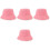 4Pièces Bonnets De Sauna Rose En Laine Absorbants 5