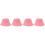 4Pièces Bonnets De Sauna Rose En Laine Absorbants 6