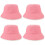 4Pièces Bonnets De Sauna Rose En Laine Absorbants 7