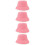 4Pièces Bonnets De Sauna Rose En Laine Absorbants 10