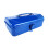 Portable Tool Box Car Hardware Repair Tool Storage Box Tool Case Household Solid Metal Locking Latch Sturdy Container Carrier Blue 3