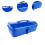 Portable Tool Box Car Hardware Repair Tool Storage Box Tool Case Household Solid Metal Locking Latch Sturdy Container Carrier Blue 6