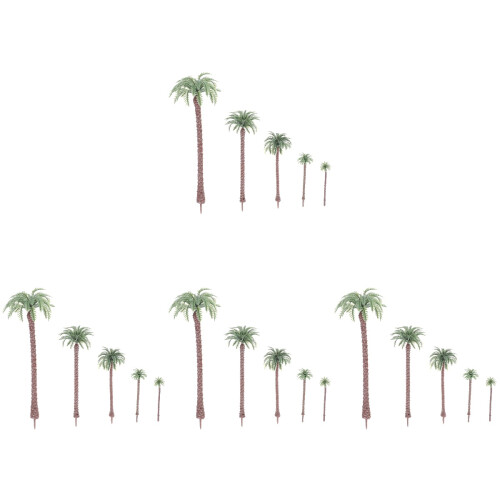 100Pcs Green Palm Tree Model Fake Trees for Train and Sand Table 1