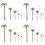 100Pcs Green Palm Tree Model Fake Trees for Train and Sand Table 5