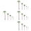 100Pcs Green Palm Tree Model Fake Trees for Train and Sand Table 6