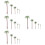 100Pcs Green Palm Tree Model Fake Trees for Train and Sand Table 7