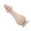 2Pièces Finials Bois Kaki Artisanaux Pour Déco Escalier Projet DIY 3