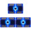 3Pièces Ventilateurs De Refroidissement Portable Pour Laptop LED 4