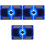 3Pièces Ventilateurs De Refroidissement Portable Pour Laptop LED 5