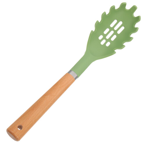 3St Slotted Pastaservers Van Silicone Met Staal En Handgreep 2