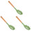 3St Slotted Pastaservers Van Silicone Met Staal En Handgreep 6