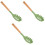 3St Slotted Pastaservers Van Silicone Met Staal En Handgreep 7