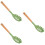 3St Slotted Pastaservers Van Silicone Met Staal En Handgreep 11
