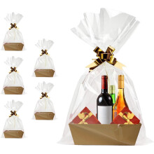 Cardboard Market Tray Gift Basket Kit 5-Pack