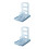 2Pièces Égouttoir Support Éponge Bleu Facile À Installer 5
