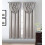 Grey Window Panel with Attached Valance 42 x 84 in 1