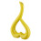 Yellow Heart-Shaped Ceramic Vase 1