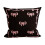 Fodera per cuscino double face con fiocco, morbida floccata, 45x45 cm. 2