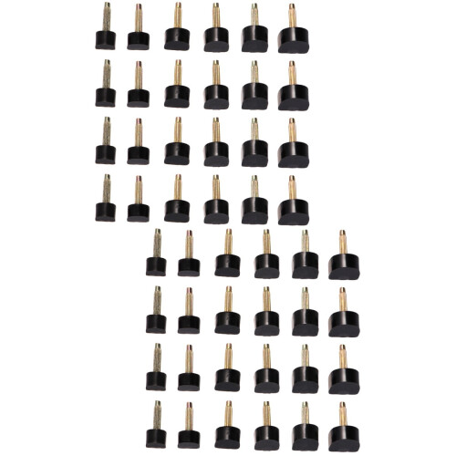 Black TPU High Heel Tips – 24 Pcs (12 Pairs), 6 Sizes
