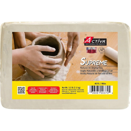 Supreme Clay witte luchtdrogende klei 3,3 lb